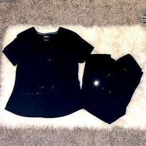 Scrub Star Black Scrubs | Large